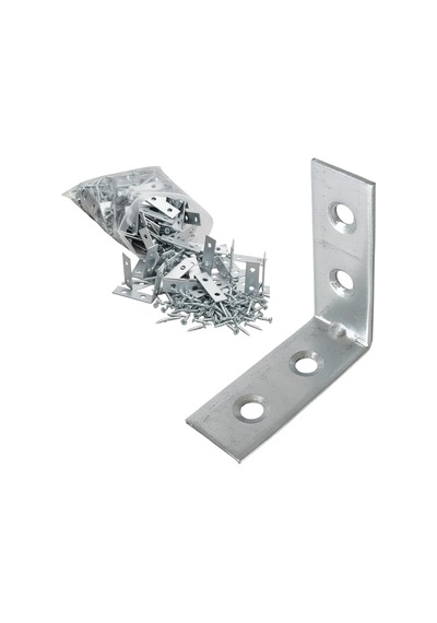 25 Adet Metal Köşebent 40x40x15 Mm İnce L Demiri Gönye Mobilya Duvar Sabitleme Bağlantı Apara