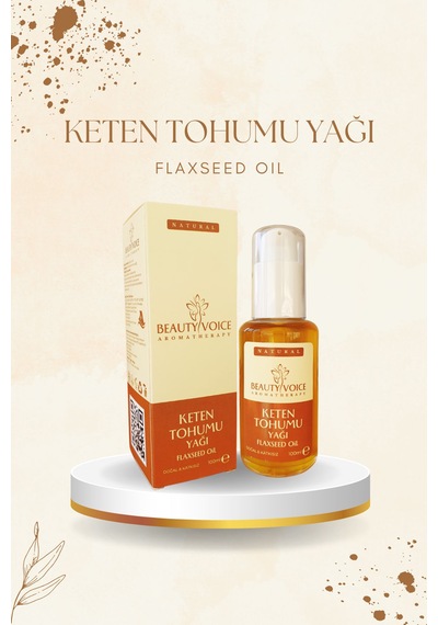 Beauty Voice Katkısız Keten Tohumu Yağı Losyon Şişe 100 ML