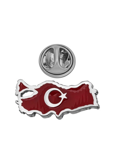 925 Ayar Gümüş Türkiye Haritası Rozet