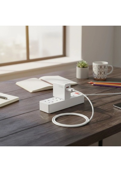 33w Hızlı Şarj Adaptörü - Type-c Kablolu, Usb Çıkışlı, Akıllı Şarj Destekli Duvar Tipi Şarj Cihazı Bx40