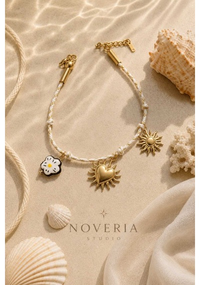 Riviera Collection Soleil Charmlı İpli Kadın Halhal Altın Altın