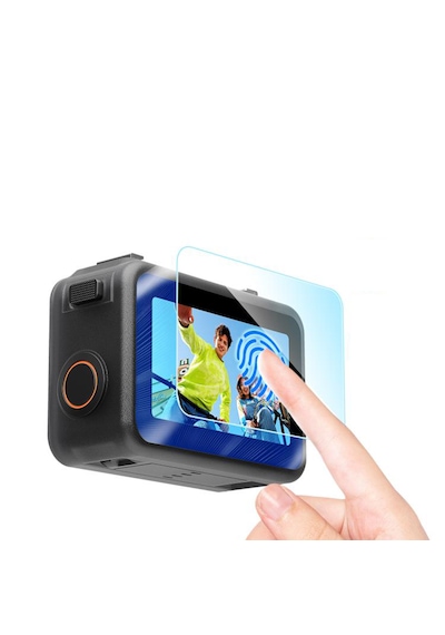 Teknoroket Djı Osmo Nano Uyumlu Ekran + Lens Temperli Cam Koruyucu 9h Şeffaf