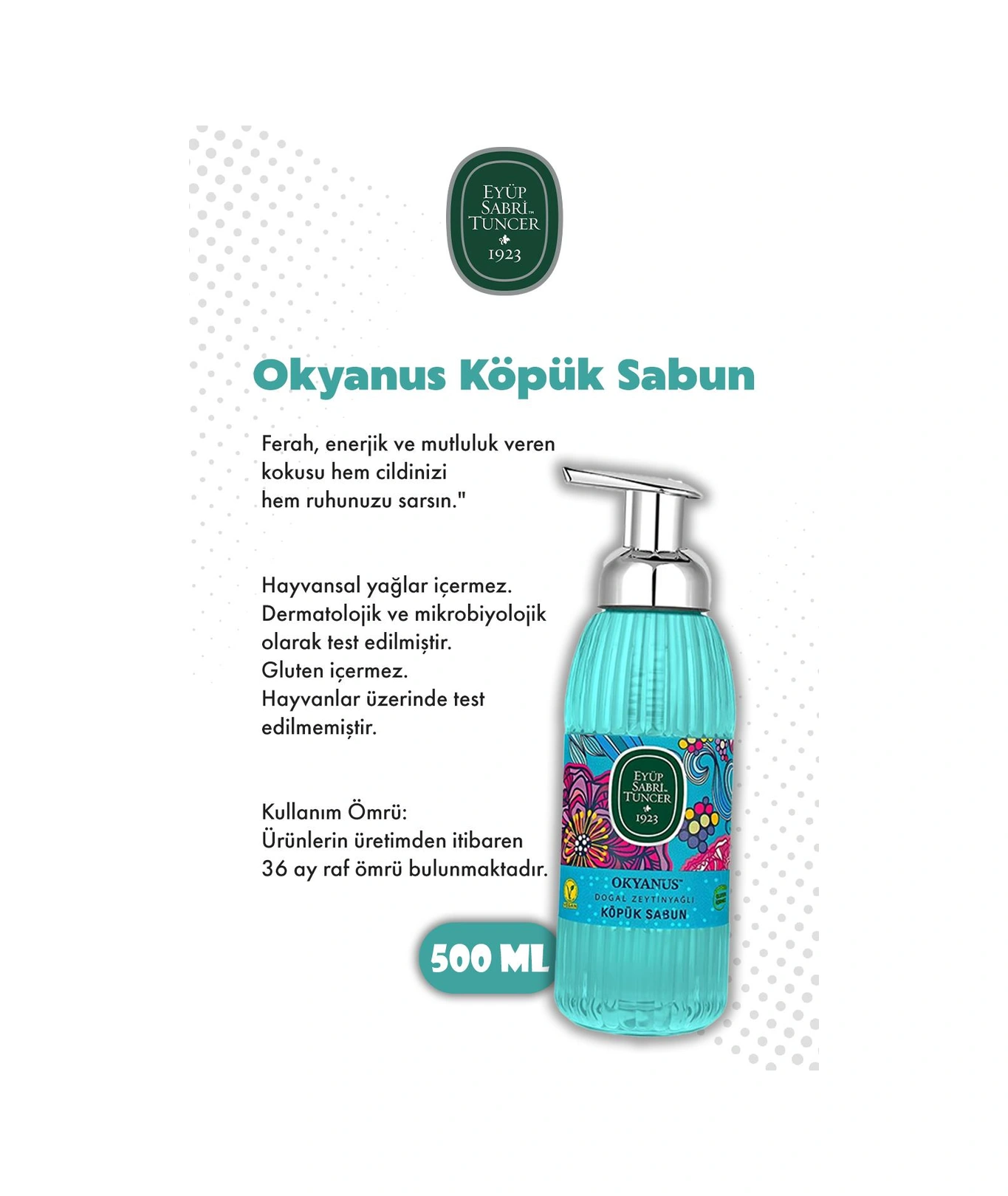 Eyüp Sabri Tuncer 4'lü Set 500 Ml Köpük Sabun Ve Rosıe