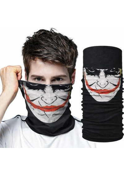Erturkstore Joker Desenli Çok Amaçlı Buff Yüz, Boyun Ve Bandana Maskesi 5 No Çok Renkli