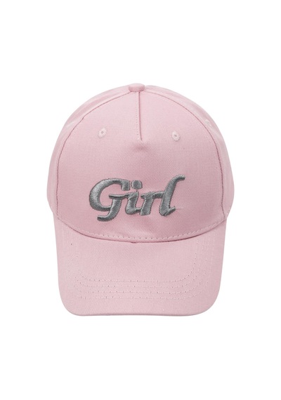 Civil Girls Girl Yazı Desen 10-13 Yaş Kep Şapka - Pembe Standart
