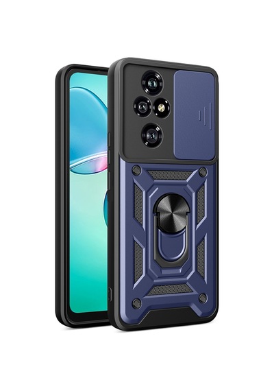 Lexroo Honor 200 Pro Magnetik Standlı Kamera Korumalı Sürgülü Vega Tpu Sert Pc Kılıf - Siyah