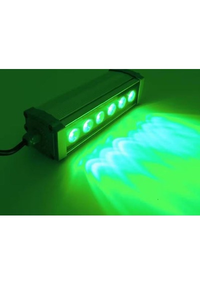 20 Cm Wallwasher Led Bina Dış Duvar Aydınlatma Boyama Yeşil Işık Gri