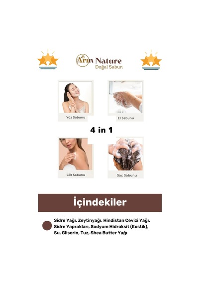 Sidrsabunu %100 Doğal Güzel Kokulu El Yüz Saç Cilt Vücut Orijinal Bitkisel Sidr Sabun 120g - 1 Adet Karışık