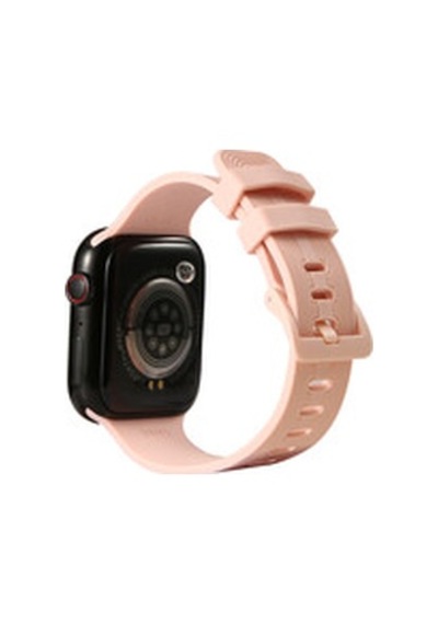 Apple Watch Uyumlu 7 45mm Krd-23 Silikon Kordon - Pembe