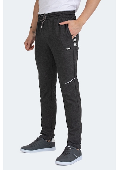 Slazenger Papa 2 Li Set Erkek Eşofman Altı Siyah - Koyu Gri