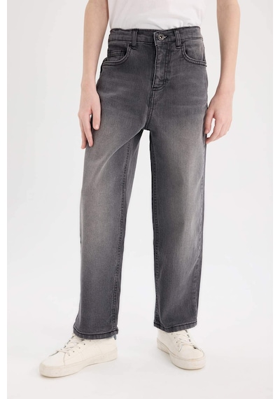DeFacto Erkek Çocuk Loose Fit Düz Paça Basic Düz Jean Pantolon D6489A825SMNM55