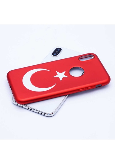 Apple Uyumlu iPhone X Kılıf Zore Bayrak Silikon (516640856)