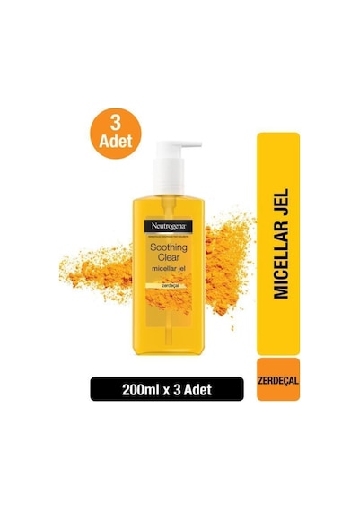 Neutrogena Soothing Clear Micellar Jel 200 ML x3