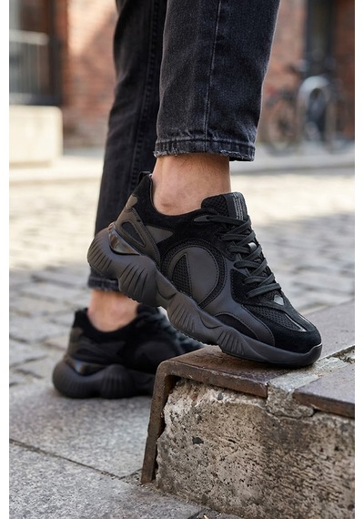 Marcomen 152-23291 Erkek Hakiki Deri Klasik Sneaker Siyah