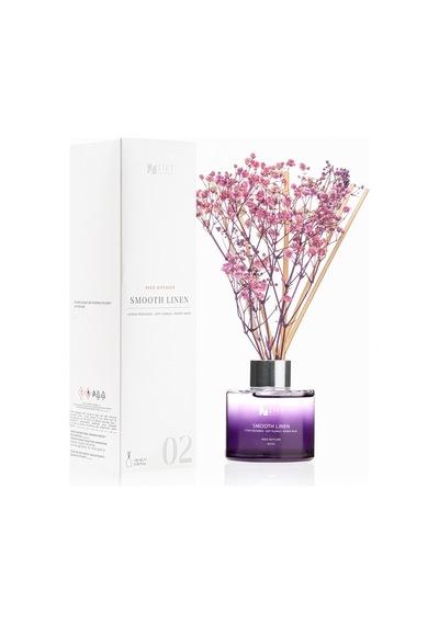 Zift Unique Smooth Linen - Bambu Çubuklu Oda Kokusu Dekoratif Çiçekli Banyo & Tuvalet & Oda Parfümü 100ml Çiçek