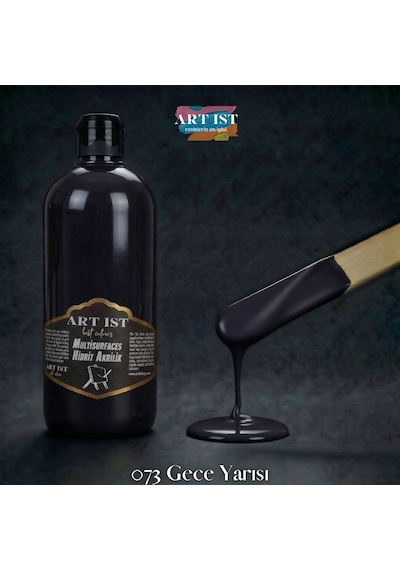Multisurfaces Hibrit Akrilik Boyalar - 073 Gece Yarısı Ahşap, Taş Tozu, Hobi, Dıy