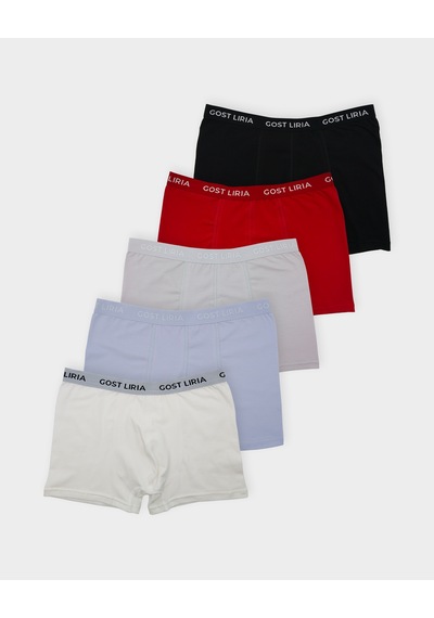 Gost Liria Daily Five Boxer 5 Li Paket - Çok Renkli Çok Renkli