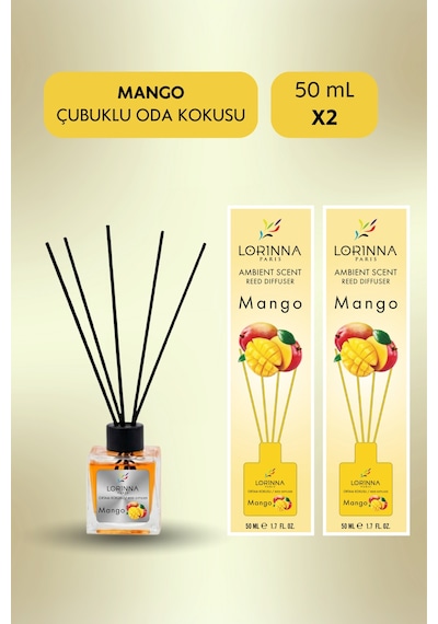 Mango Çubuklu Oda Kokusu Set 2x50 Ml Mango