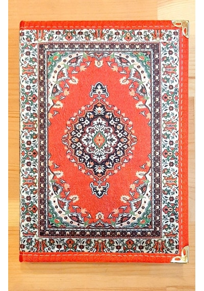 14 X 20 A5 Biyeli Otantik Kadife Kaplı Çizgili Defter N11.2831
