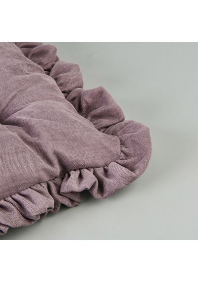 Soft Maia Sandalye Minderi - Antrasit - 40x40 Cm Renkli