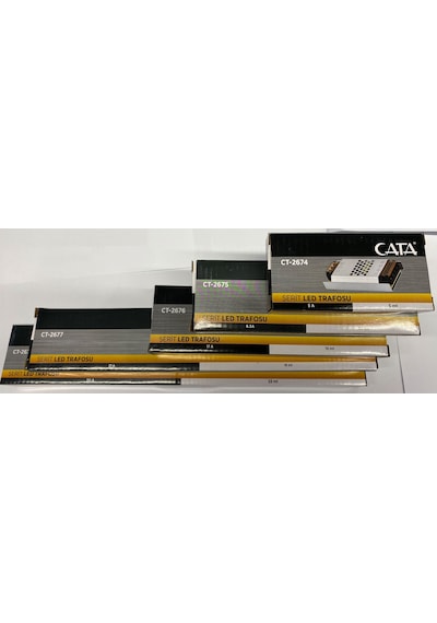 Cata CT-2675 Şerit Led Trafo 12 Volt 8,3 Amper 100 Watt (10 Metre) UltraSlim Fansız