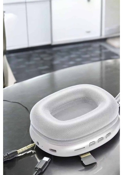 P9 Plus Kablosuz Kulak Üstü Bluetooth Kulaklık Beyaz Yüksek Ses Kaliteli Mh-hs2329-1689
