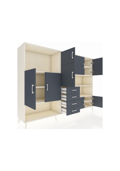 Hyperion Dolap 9 Raflı 4 Çekmeceli 8 Kapaklı 220x44x163 Aytaşı-an Aytaşı-antrasit Hyperion Dolap 9 Raflı 4 Çekmeceli 8 Kapaklı 220x44x163 Aytaşı-an Aytaşı-antrasit