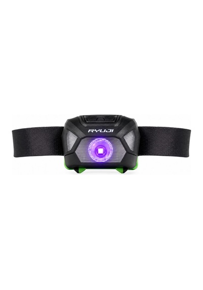 Ryuji 100 Lumen Beyaz + Uv Kafa Feneri Siyah