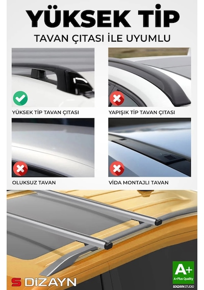 S-dizayn Opel Combo E S-bar Cargo V1 Ara Atkı Tavan Taşıyıcı Barı Gri 140 Cm 2018 Üzeri A+ Kalite