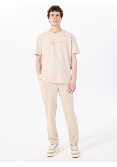 Mustang Bej Erkek Relaxed Nakışlı Sweatpant M5sm-ea1152