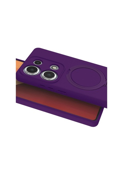 Redmi Note 13 Pro 4g Regal Magsafe Standlı Kapak - Derin Mor İtdark50403