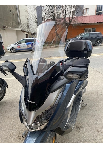 Motocam Honda Forza 250 Ön Cam 2018-2020 Model 58cm Şeffaf Renkli 4mm
