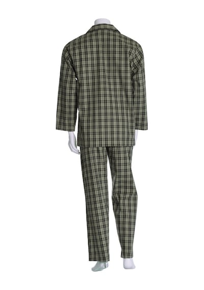 The Don Koyu Yeşil Kareli Poplin Erkek Pijama Takımı