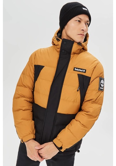 Timberland Oa Puffer Kapüşonlu Erkek Mont Sarı Sarı - Siyah