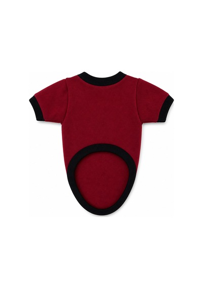Pati Desenli Swit Kedi Ve Köpek Kıyafeti Bordo Small 32 Cm-38 Cm