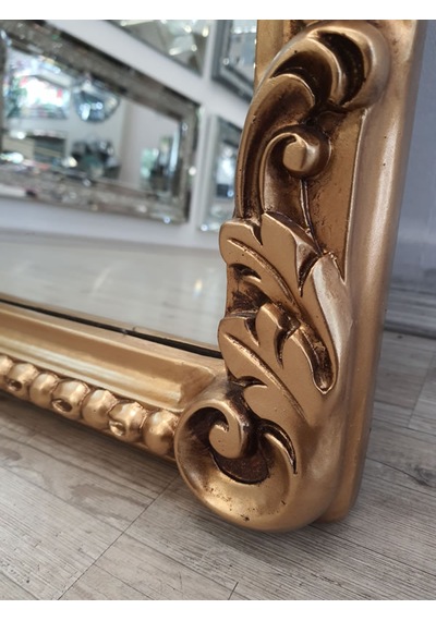 Ayna Denizi Princess Great Gold Model Altın Renk Dekoratif Boy Aynası Altın