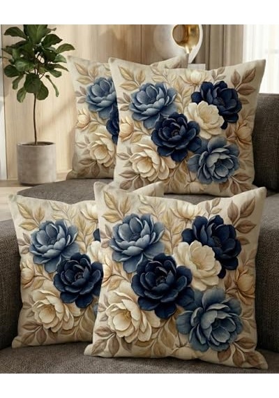 Tasarım Punch Kırlent Kılıfı 1 Adet 35x50 Modern Makine Işçiliği At Motif Diğer