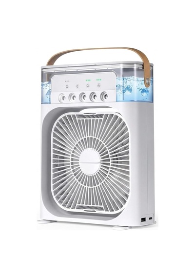 Concord Air Cooler Fan - Sulu Taşınabilir Mini Klima Ve Hava Soğutucu, 3 Kademeli Türbin Vantilatör, 7 Renkli Led I