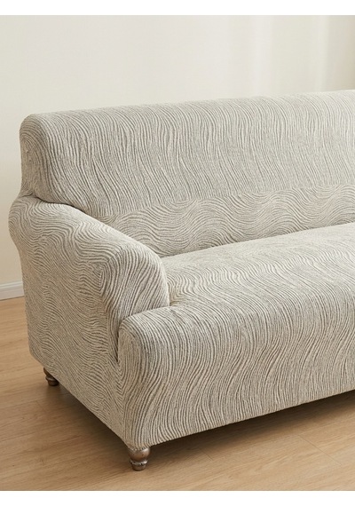 Bohem Likralı Koltuk Örtüsü Takımı 3 + 3 Yumuşak Dokulu Esnek Kumaş Modern Desenli Koltuk Kılıfı