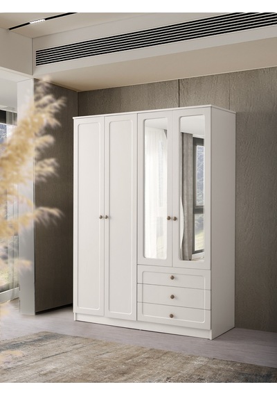 Mira Mdf 4 Kapılı Dolap Aytaşı