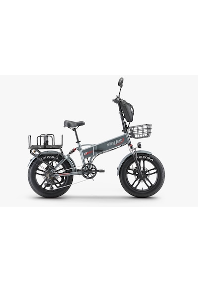 Skyjet Gtııı Pro 1000w Elektrikli Bisiklet Ayna Çanta Ve El Gazı Hediyeli Gri