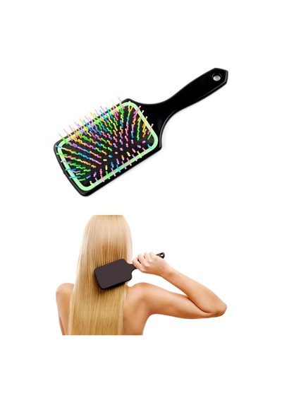Buffer Saç Açıcı Pratik Renkli Uçlu Plastik Saç Fırçası Tarağı Ergonomik Tarak