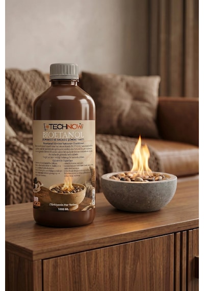 Technow 3000ml Kokusuz Ve Dumansız Yüksek Kaliteli Bioethanol Şömine Yakıtı 3 Litre