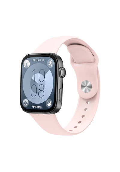 Huawei Watch Fit 3 Uyumlu Krd-11 22mm Silikon Kordon Pembe