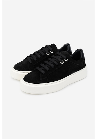 Valmenti Kadın Siyah Süet Sneakers & Spor Ayakkabı 1050 01 Bn Ayk Sk24-25 Sıyah Suet Siyah