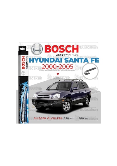 Hyundai Santa Fe Muz Silecek Takımı 2000-2005 Bosch Aerotwin N11.5220