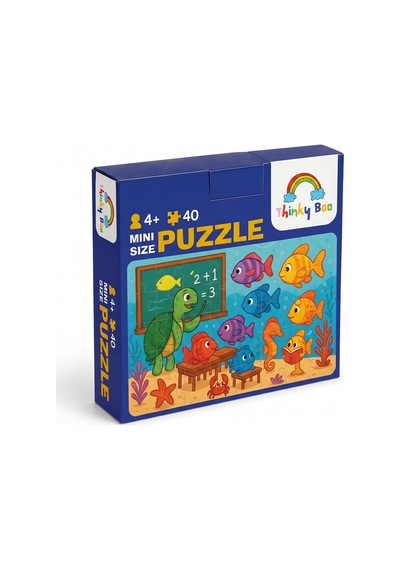 Deniz Okulu Mini Puzzle 40 Parça 3-7 Yaş Eğitici Çocuk Puzzle Yapboz