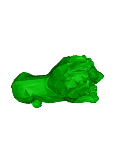 Modern Geometrik Aslan Heykeli - Dekoratif Tasarım Obje