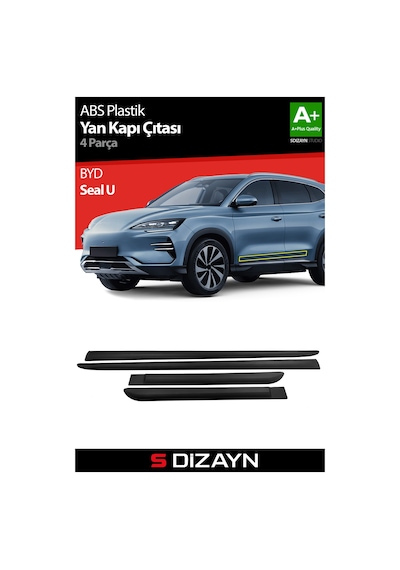S-dizayn Byd Seal U Abs Plastik Yan Kapı Koruma Çıtası 2022 Üzeri A+ Kalite