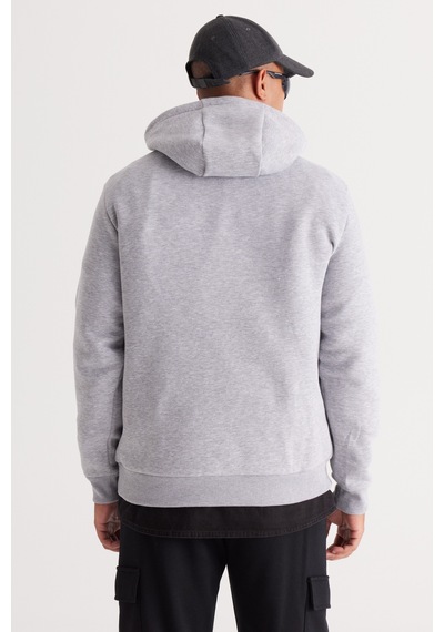 AC&Co / Altınyıldız Classics Erkek Gri Melanj Standart Fit Normal Kesim Kapüşonlu Kanguru Cepli Pamuklu Sweatshirt Gri AC&Co / Altınyıldız Classics Erkek Gri Melanj Standart Fit Normal Kesim Kapüşonlu Kanguru Cepli Pamuklu Sweatshirt Gri